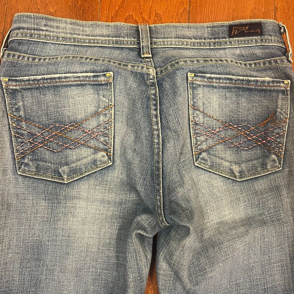 Citizens of Humanity Naomi #065 Stretch Low Waist Flare Jeans SZ 28 Distressed - Picture 5 of 12